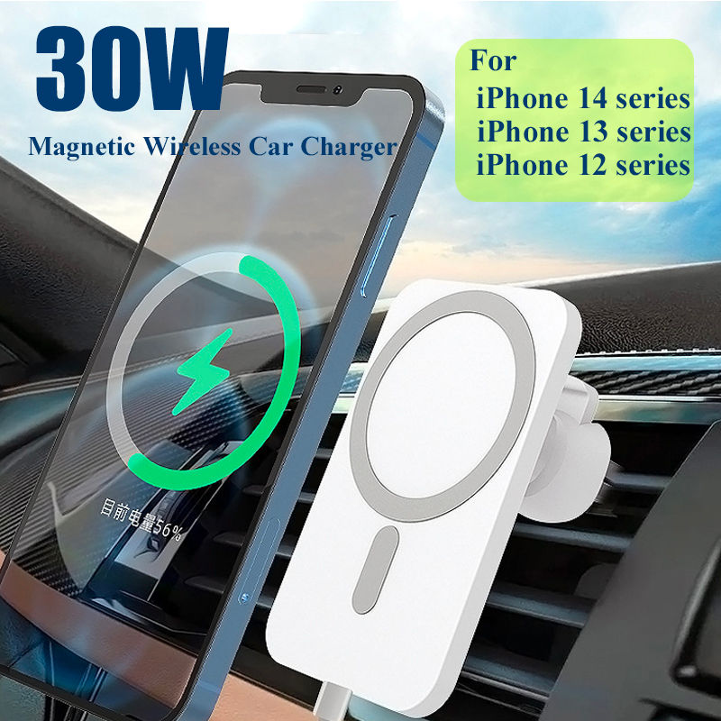 Wireless Charger Magnetic Car phone Holder for iPhone 14 13 Pro Max 12 Phone Acc