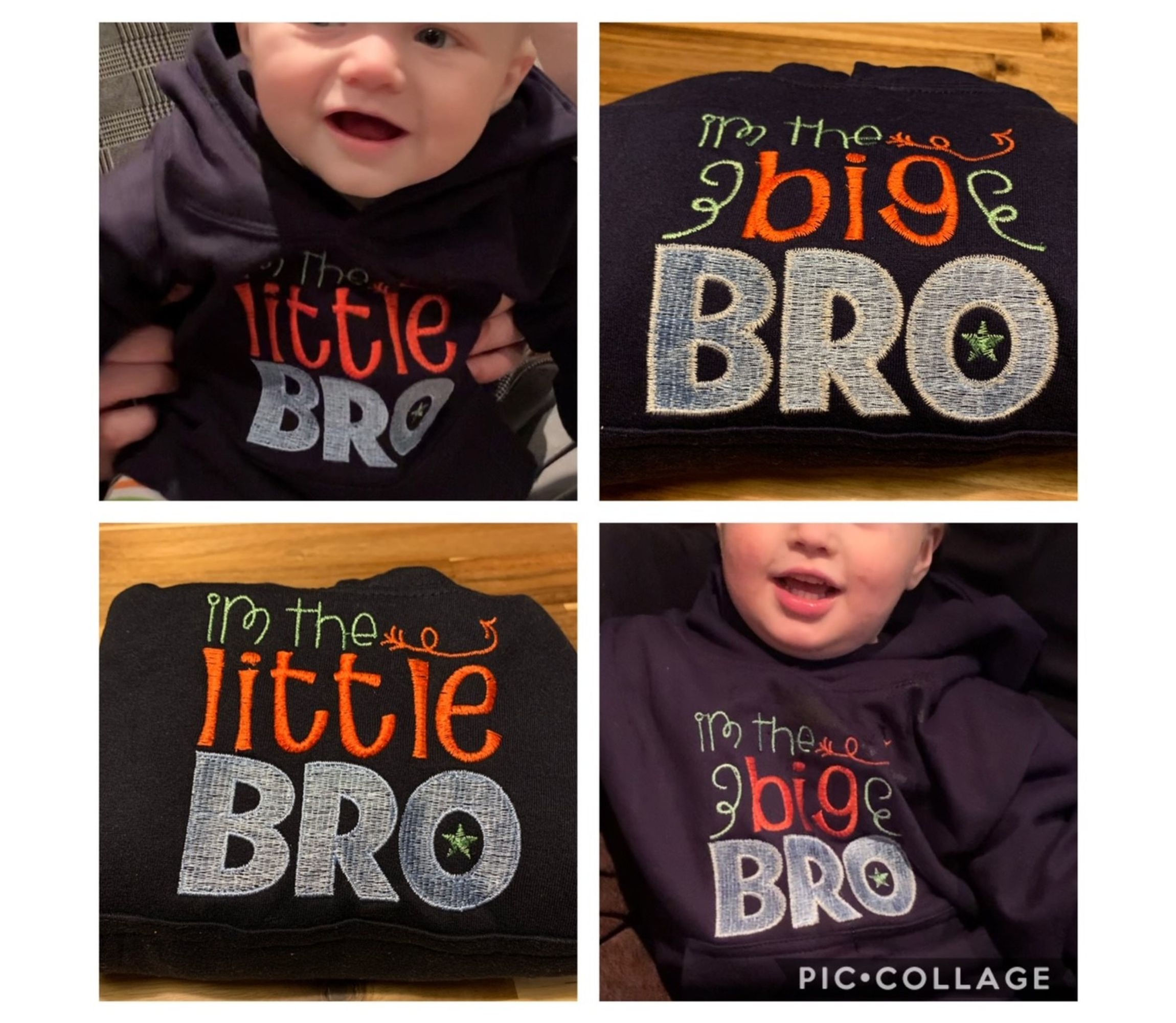 Personalised I'm the Little Bro Hoodie