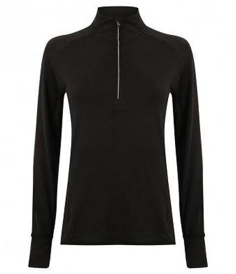 Personalised Ladies Base Layer with Zip Detail