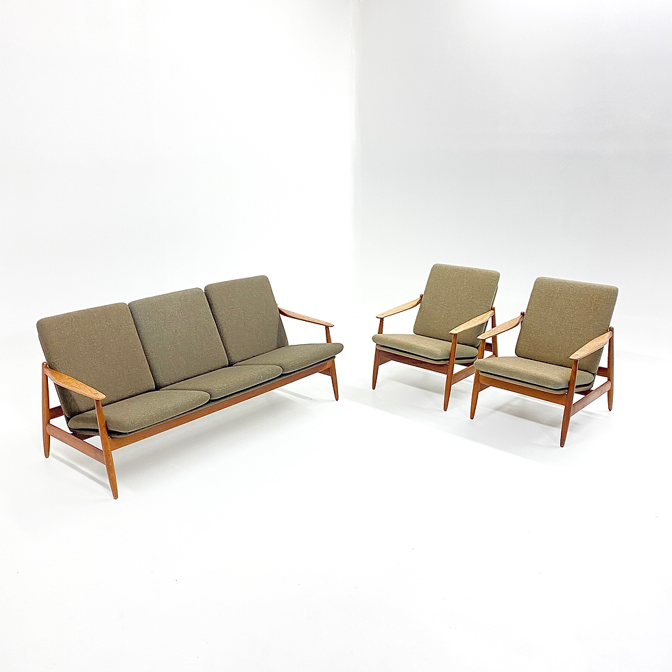 Frem Rojle | Poul M. Volther | Sitzgruppe | 2x Sessel + Dreisitzer Sofa
