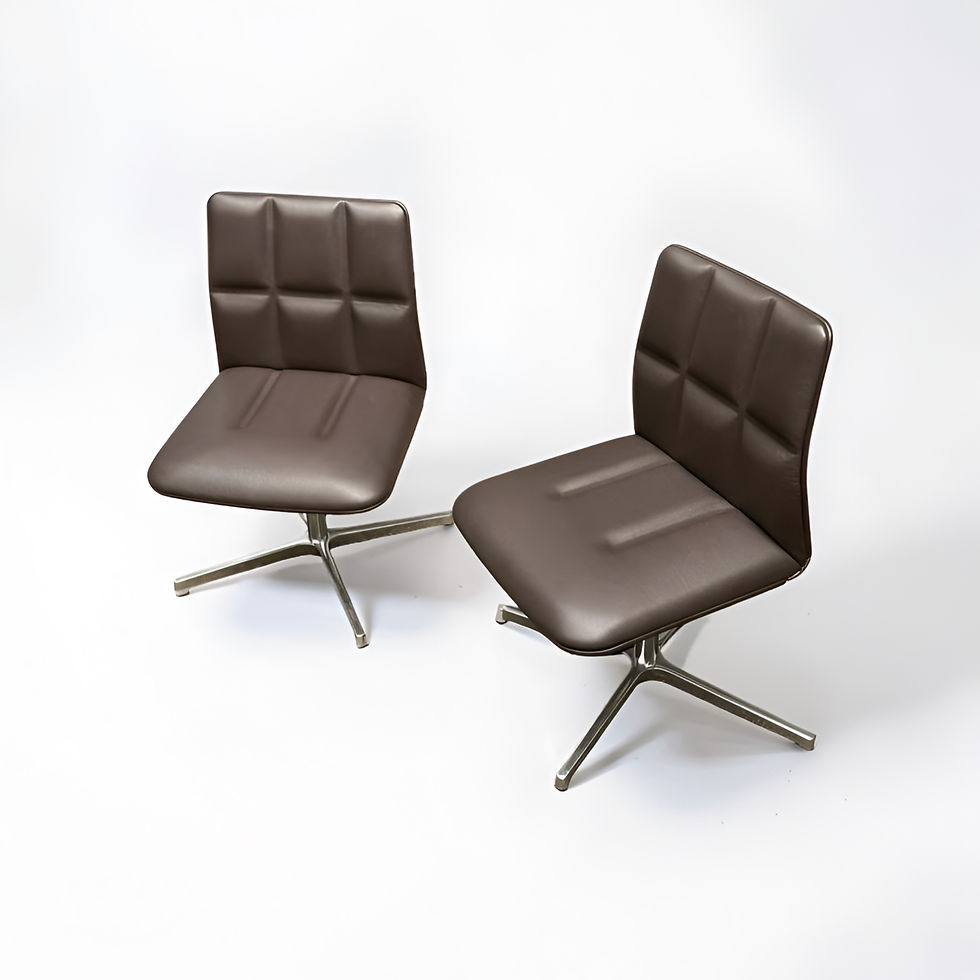 Walter Knoll Leadchair in braunem Leder von EOOS