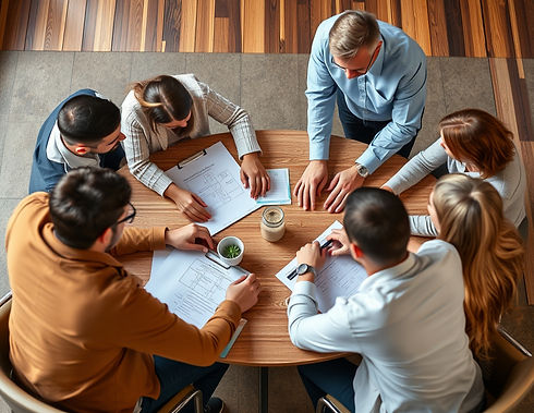 strategic planning team Cross-Functional Alignment incorporate earth tones.jpg