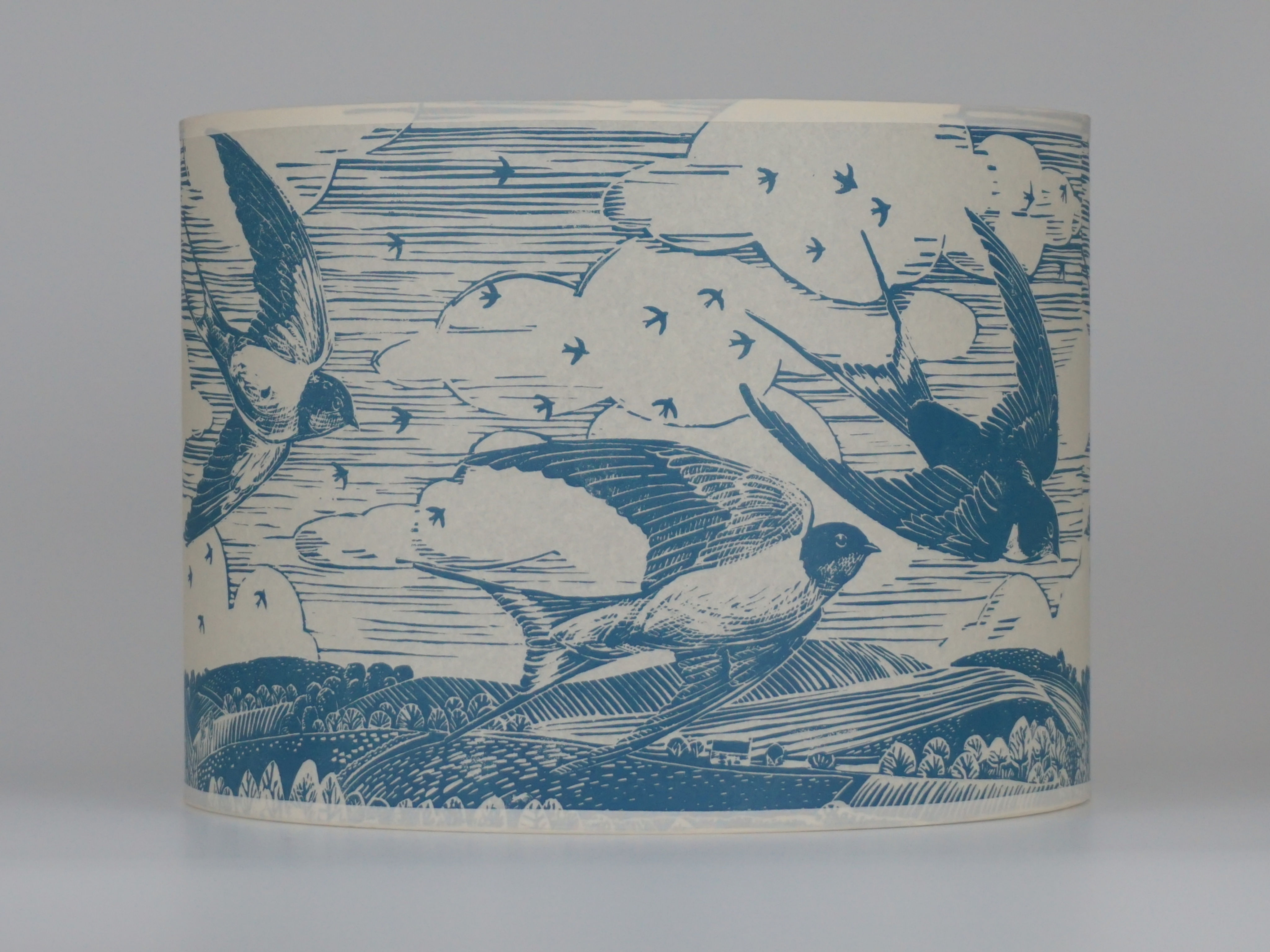 swallow lampshade, blue. From £52