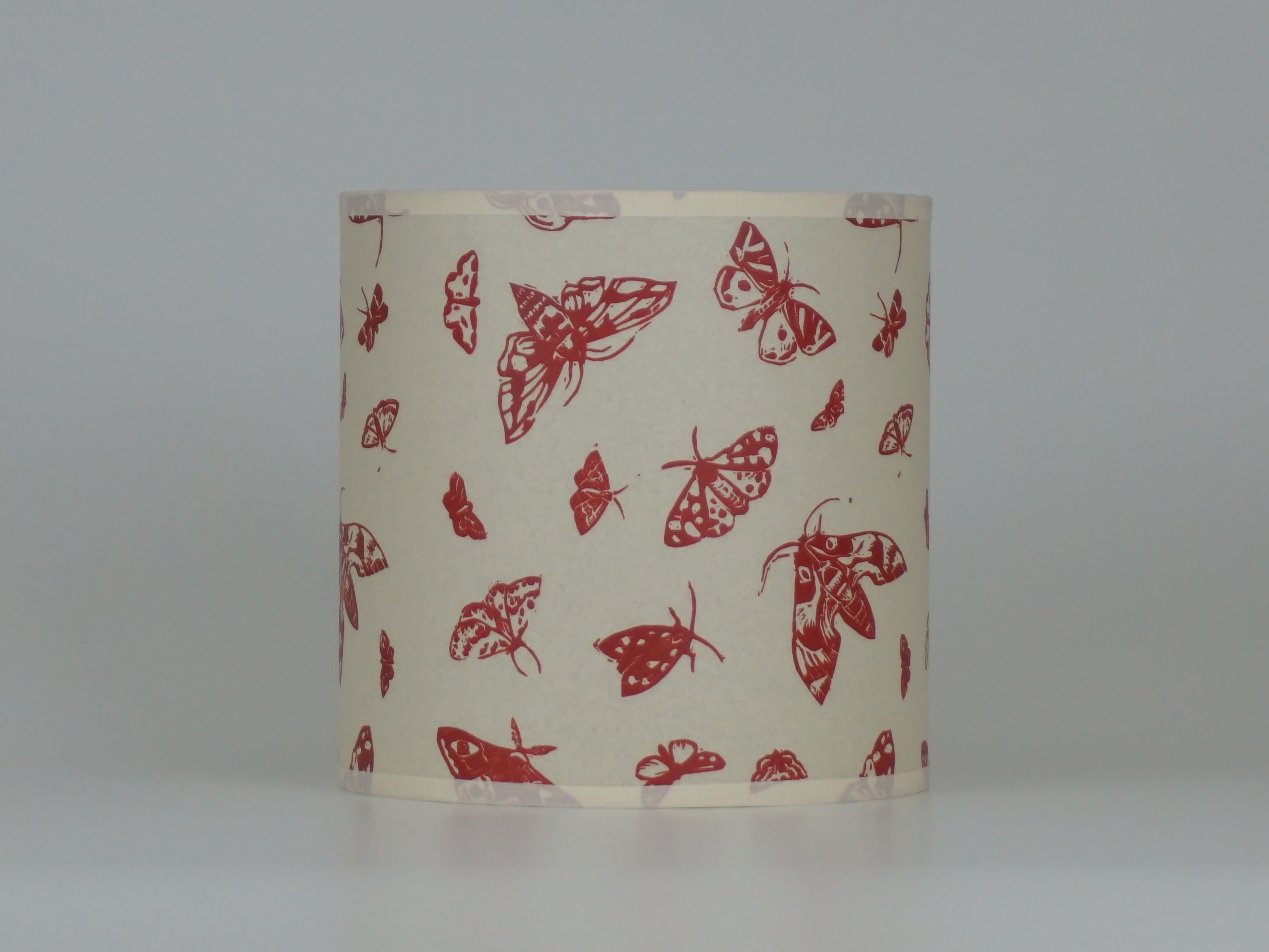 Moth lampshade, red. From £40