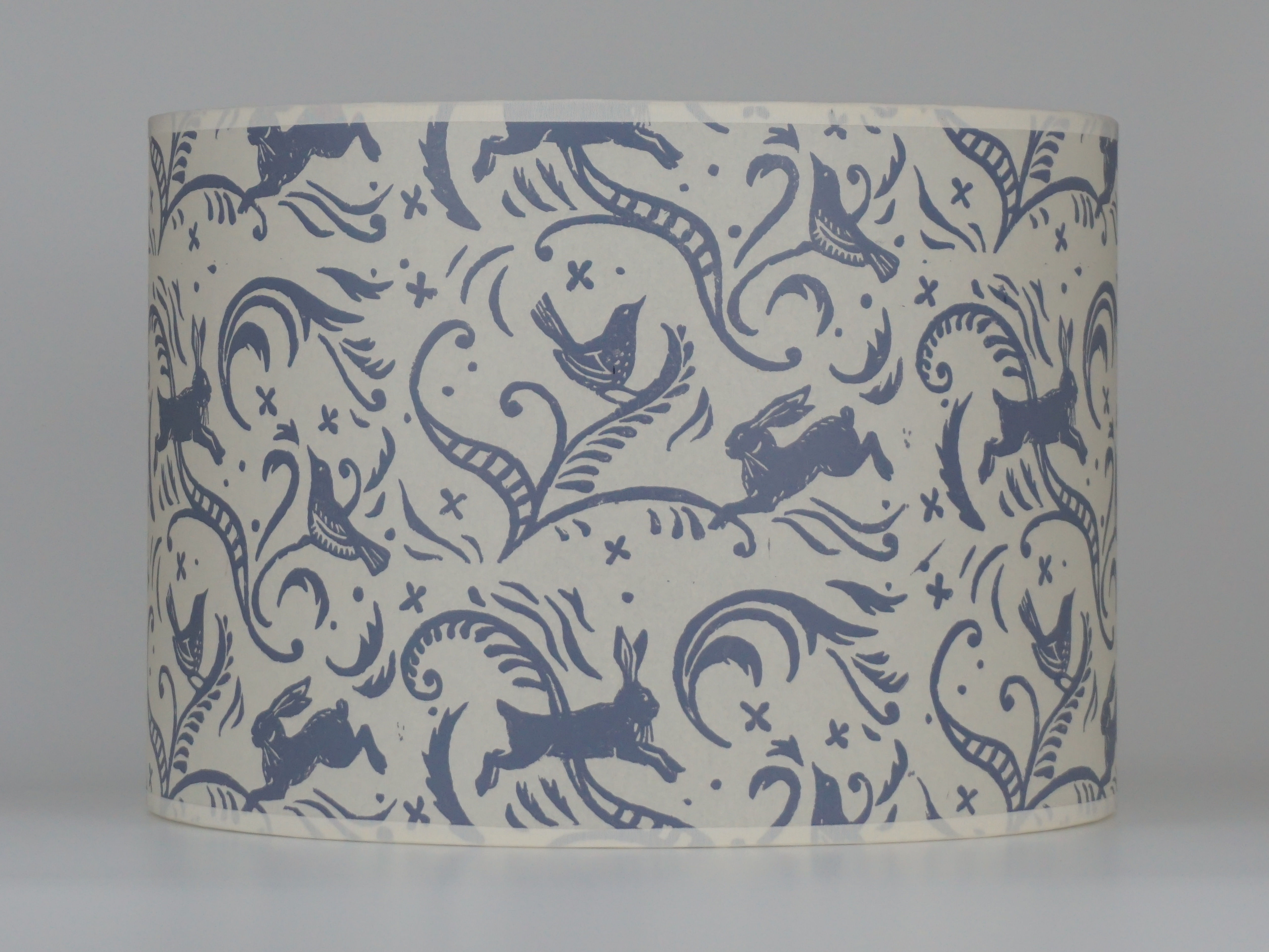 Leaping hare lampshade, grey. From £40