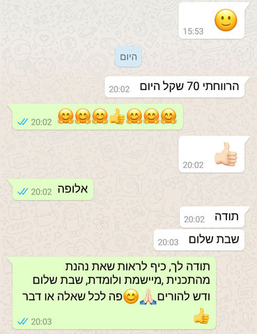 תגובות של תלמידים על חשיבה חופשית