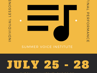 Summer Voice Institute - UPDATE