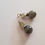 Thumbnail: Semi-Precious Labradorite and Hematite Cross Beaded Earrings Elemental Jewelry