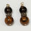 Thumbnail: Semi-Precious Smoky Quartz and Zebra Jasper Meditation Beaded Earrings Elemental