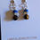 Thumbnail: Semi-Precious Lapis Lazuli AA Quality Tiger's Eye and Hematite Beaded Earrings