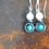 Thumbnail: Semi-Precious Amazonite Hematite and Pure Snow Quartz Beaded Earrings Elemental