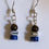 Thumbnail: Semi-Precious Lapis Lazuli AA Quality Tiger's Eye and Hematite Beaded Earrings