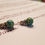 Thumbnail: Semi-Precious Howlite and Silver Beaded Petite Earrings