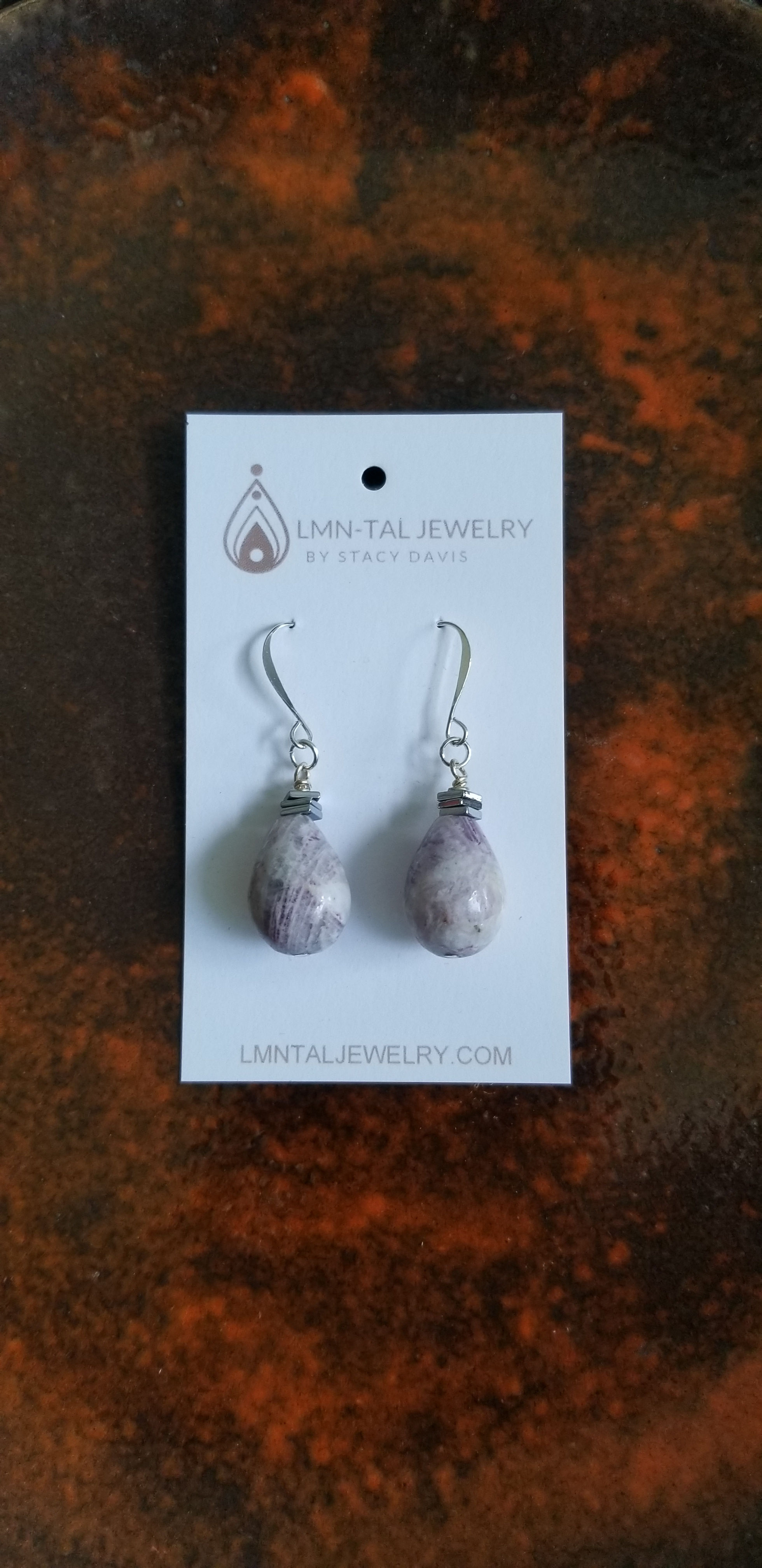 Beautiful Custom Hematite Earrings in Asheville Nc