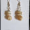 Thumbnail: Peach Shell and Mother of Pearl Beaded Earrings Petite Small Neat SS925 Hooks