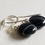 Thumbnail: Semi-Precious Banded Black Agate Just the Stone Earrings Elemental Jewelry