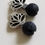 Thumbnail: Semi-Precious Hematite and Lave Beads Lotus Earrings Elemental Jewelry