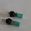 Thumbnail: Semi-Precious Turquoise Onyx and Hematite Beaded Earrings Elemental Jewelry