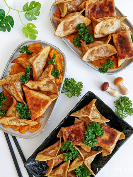 OmniMeat Pumpkin Curry Potstickers [南瓜咖喱锅贴]
