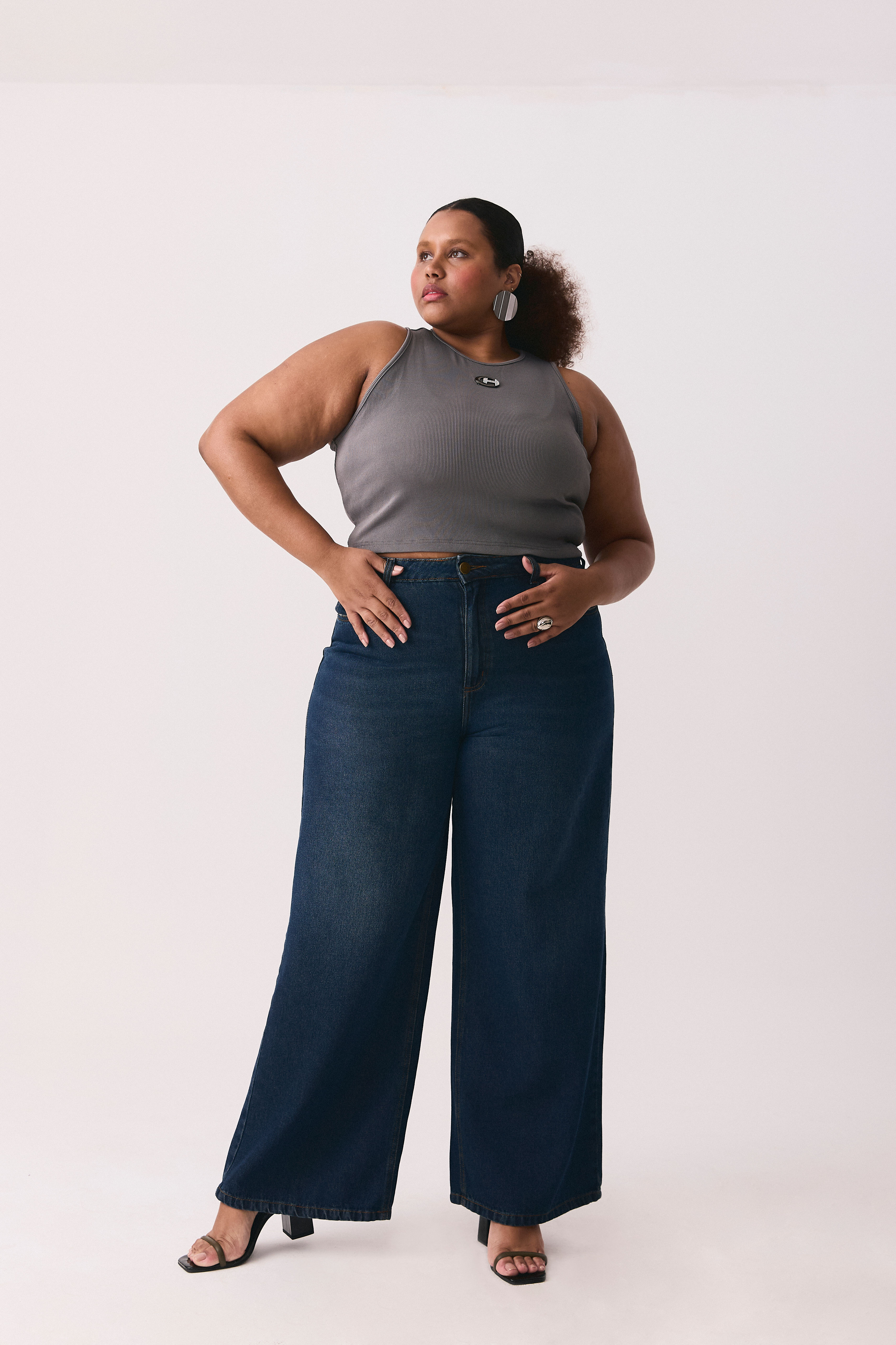 Calça Wide Leg Plus Size