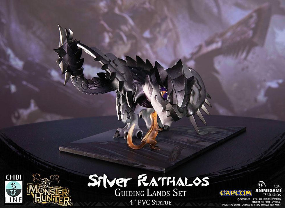 Miniatura: Monster Hunter CHIBI Line - Silver Rathalos 10 cm (ANIMEGAMI Studios)