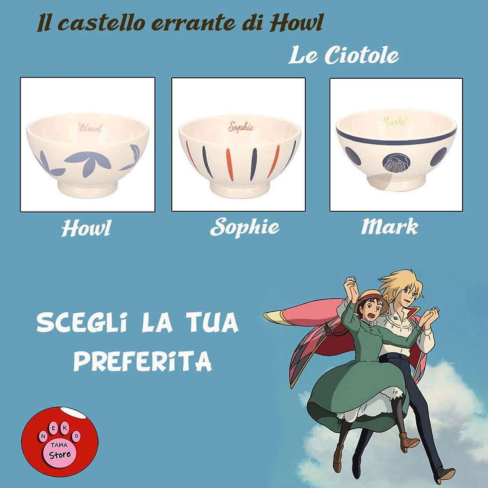 Il castello errante di Howl -  Ciotole (Studio Ghibli)