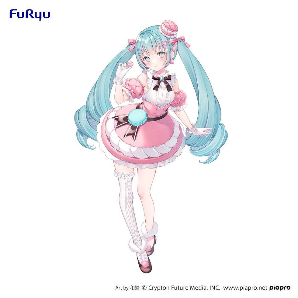 Miniatura: Hatsune Miku Exceed Creative - Hatsune Miku Sweet Sweets Series Macaroon (Furyu)