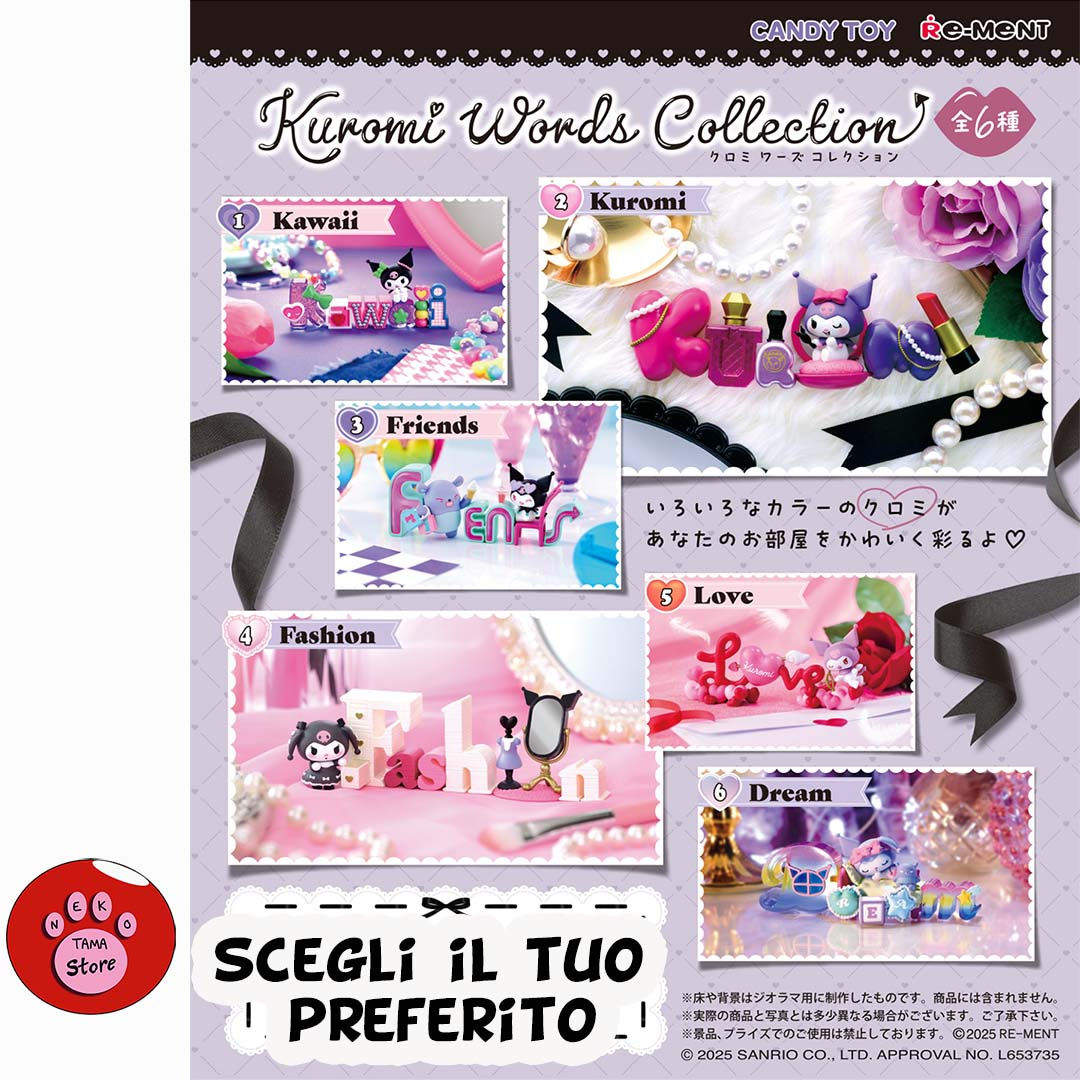 Kuromi Words Colletion (RE-MENT)
