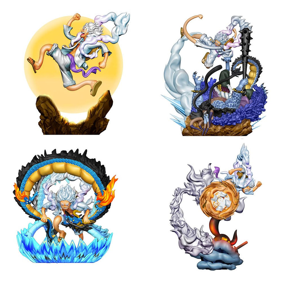 Miniatura: PETITRAMA - One Piece - Logbox Re Birth Gear Fifth Special Set [BOX] (MEGAHOUSE)