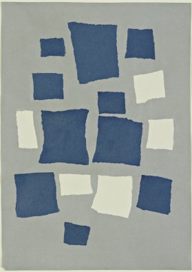 Collage with Squares Arranged according to the Laws of Chance