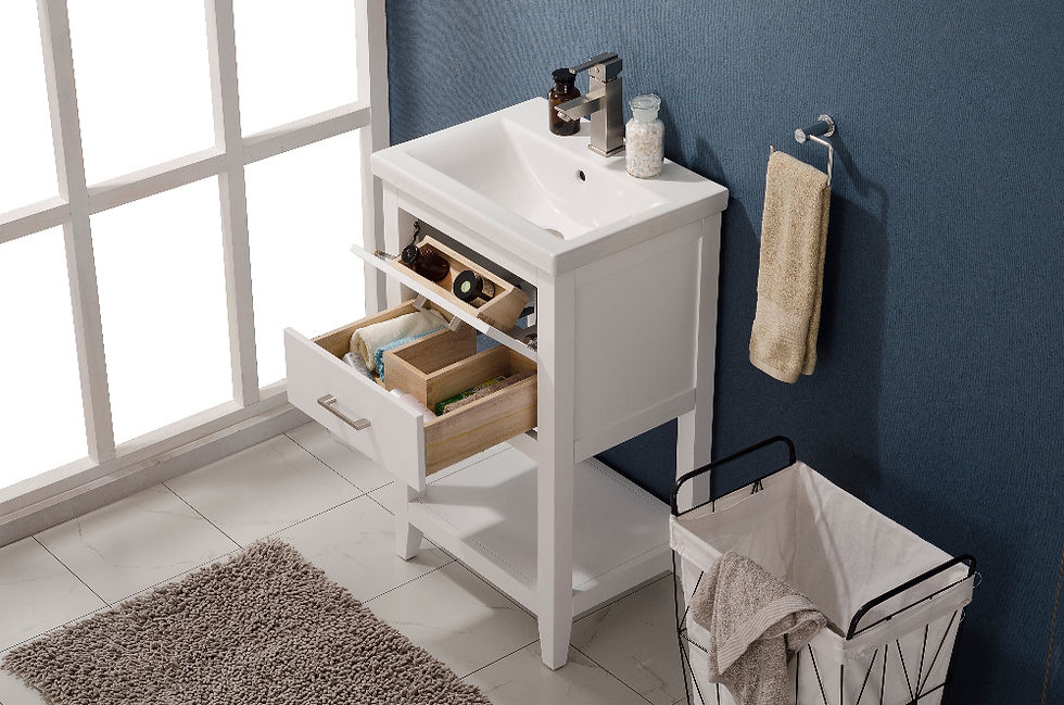 Thumbnail: Cara 20" Single Sink Vanity with Porcelain Top