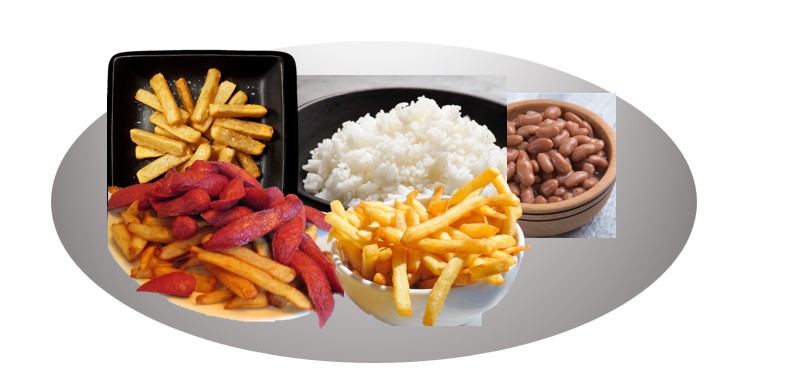 Arranged Food and Objects