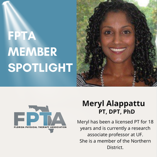 FPTA Spotlight: Meryl Alappattu, PT, DPT, PhD