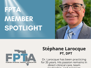 FPTA Spotlight: Stephane Larocque, PT, DPT