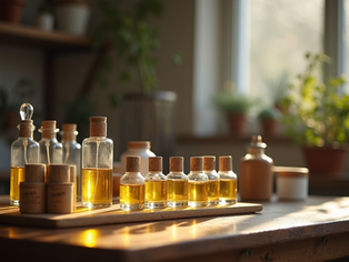 botol - botol dengan berbagai macam dilusi parfum