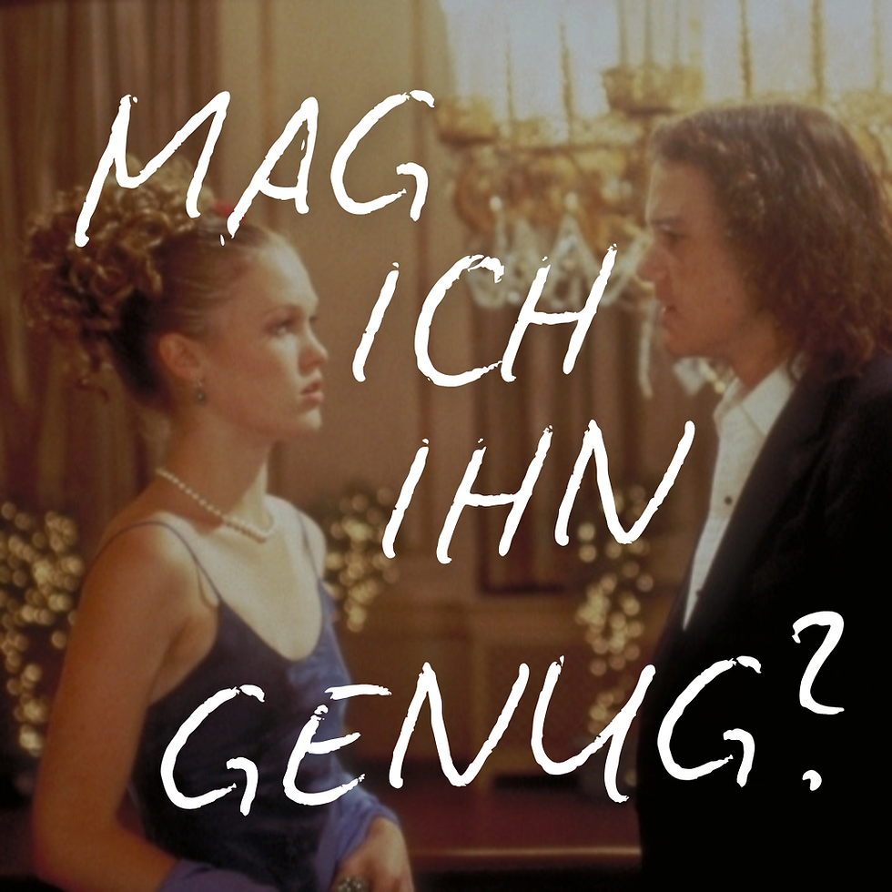 Über Freundschaft oder Liebe, den goldenen Schwellenwert von Mögen und das Zweifeln einer Fragenden