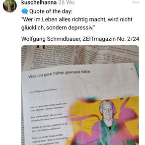 Impuls: Wer alles richtig macht, wird nicht glücklich, sondern depressiv