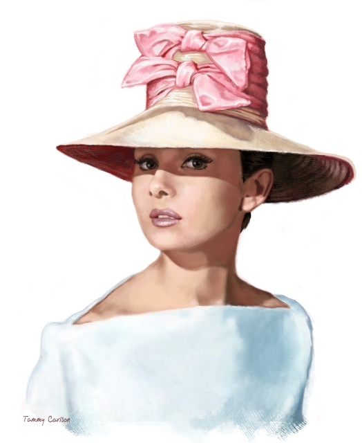 Portrait of Audrey Hepburn