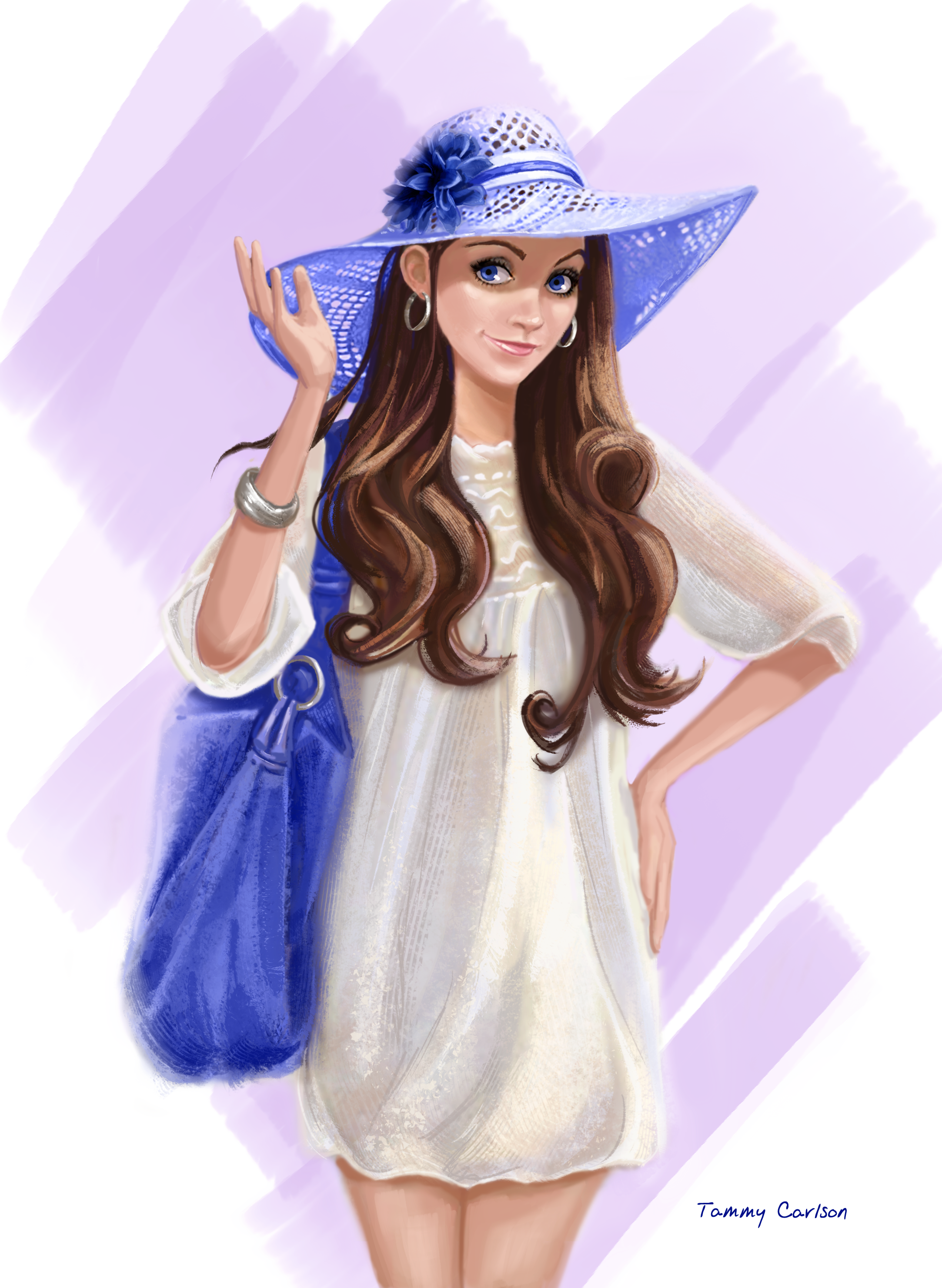 Girl in Blue Hat