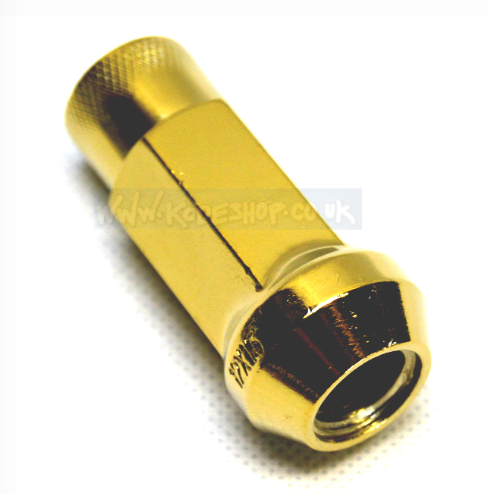 Thumbnail: 1.25 Long Steel Wheel Lug Nut-Gold