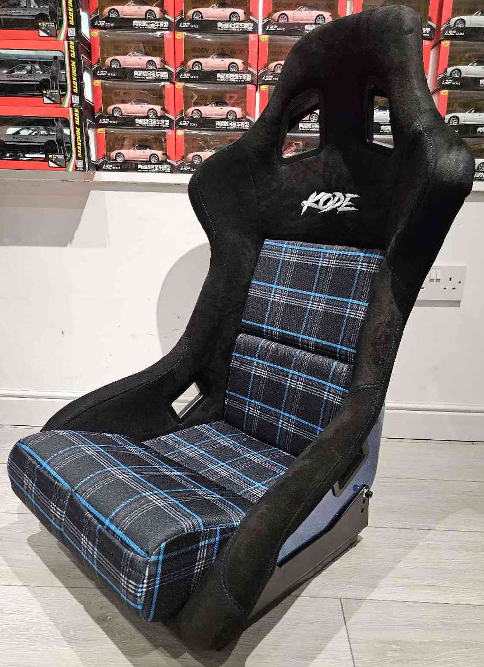 Thumbnail: A Pair 2pcs V2 Kode Glitter blue Back Bucket Seat -Size Medium