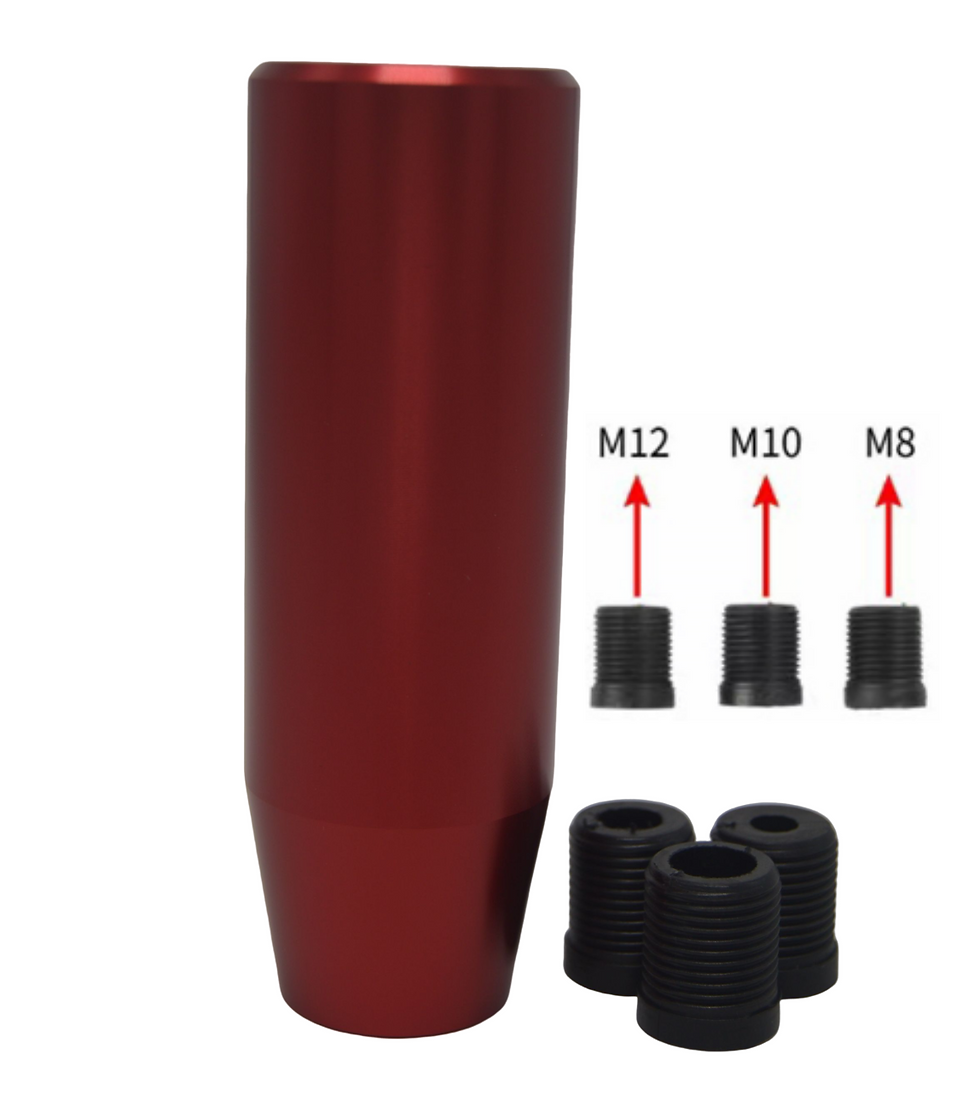 KODE Billet Screw On Gear Knob 12cm Long-Red