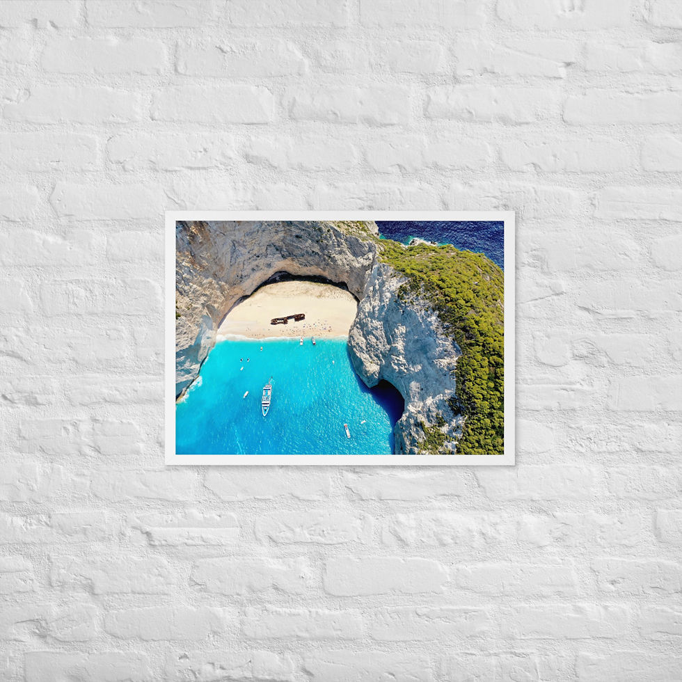 Thumbnail: Framed Poster - Shipwreck, Zakynthos, Greece