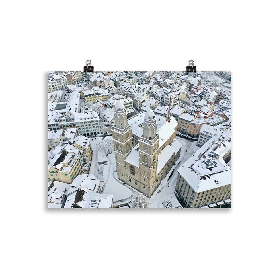 Thumbnail: Poster - Grossmünster, Zurich, Switzerland