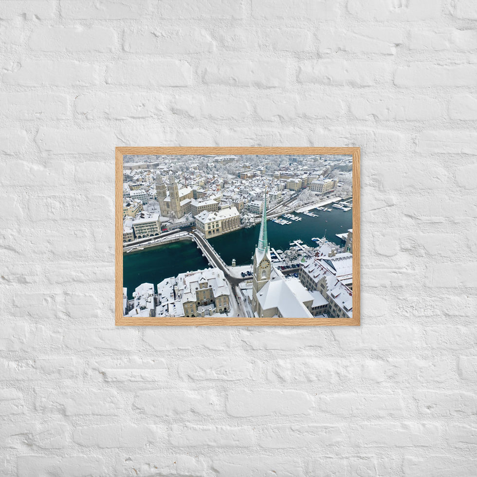 Thumbnail: Framed Poster - Fraumünster, Zurich, Switzerland