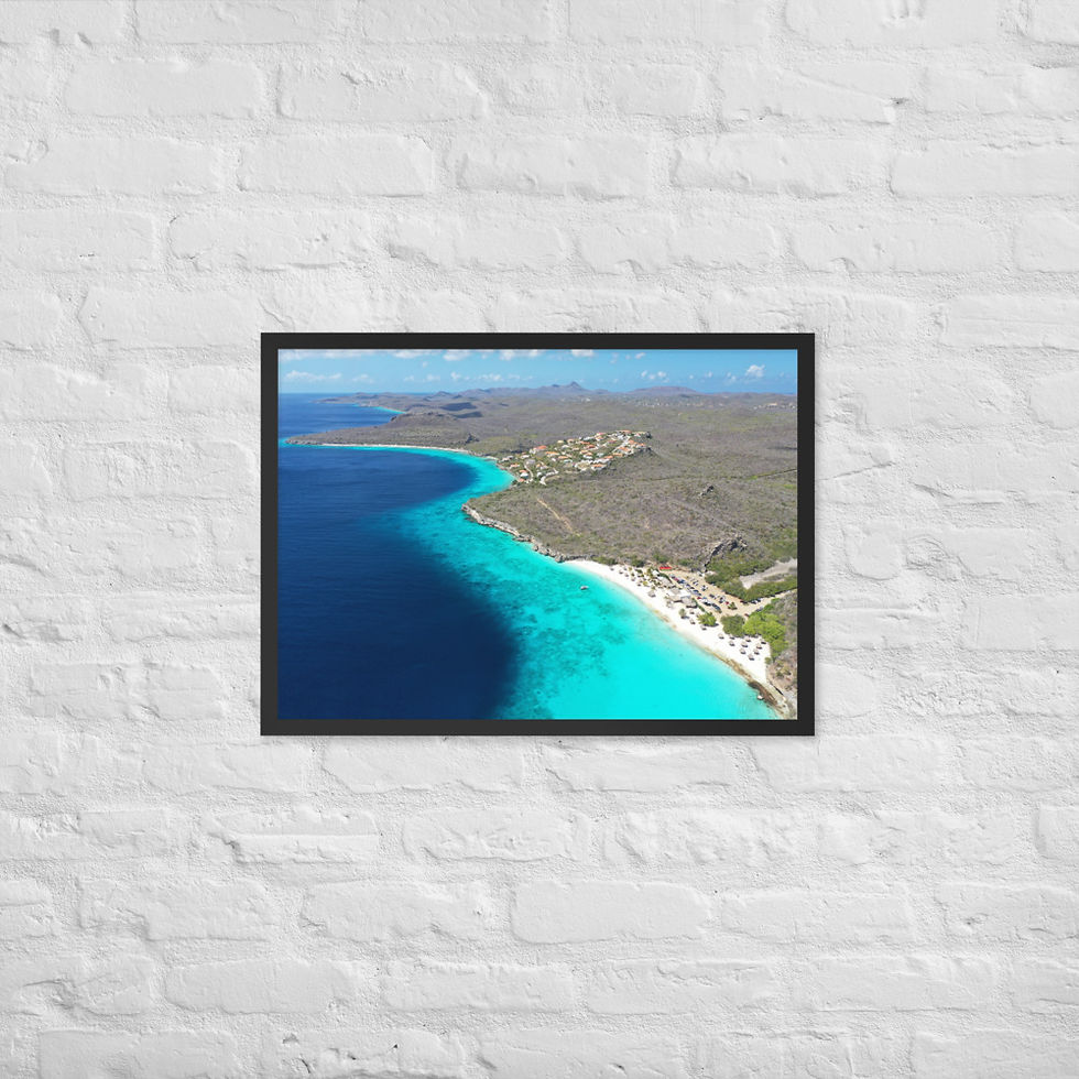 Thumbnail: Framed Poster - Cas Abao Beach, Curaçao