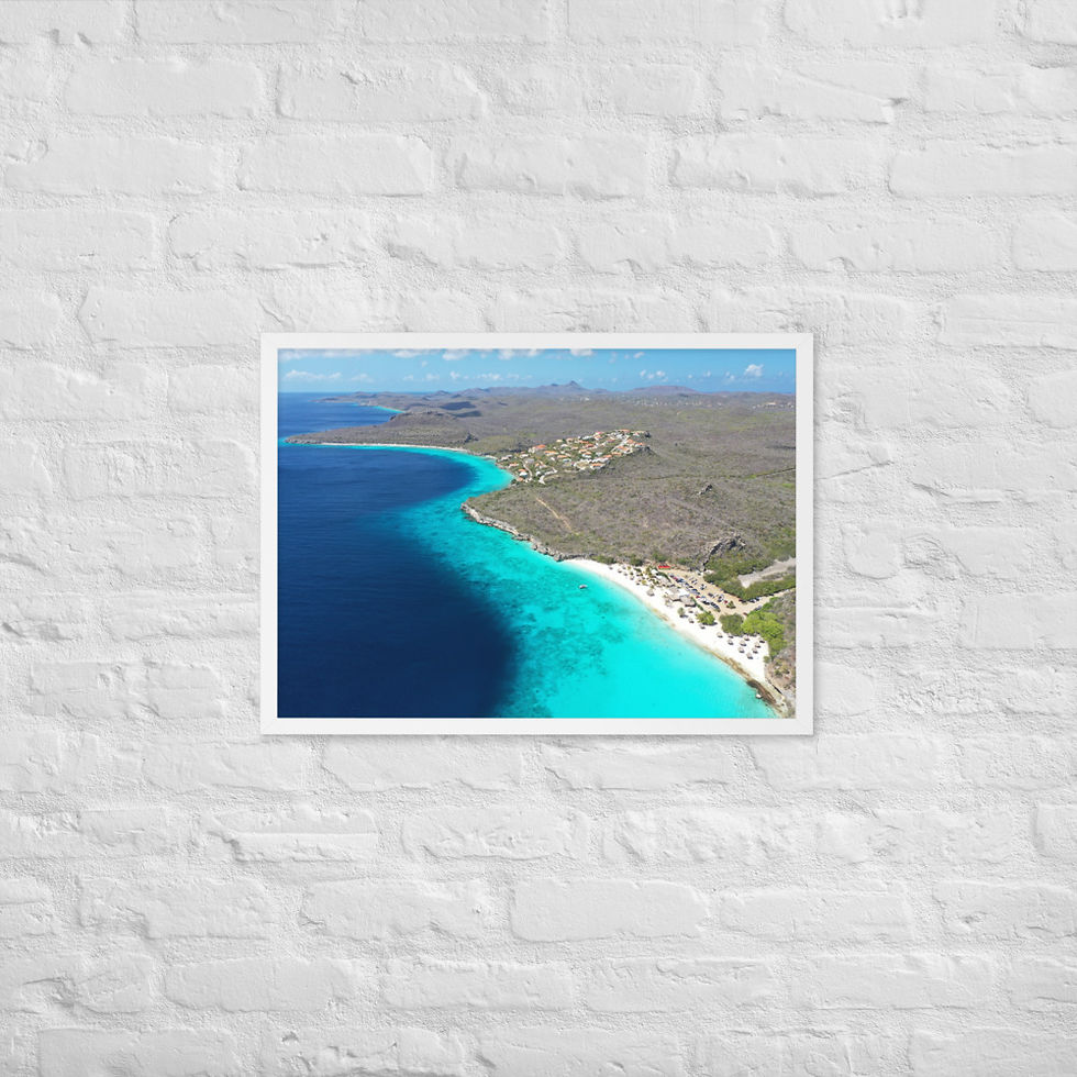 Thumbnail: Framed Poster - Cas Abao Beach, Curaçao