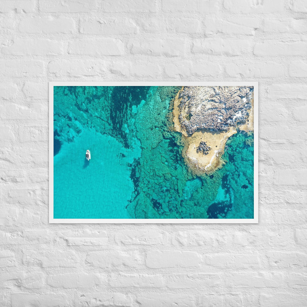 Thumbnail: Framed Poster - Blue Lagoon, Cyprus