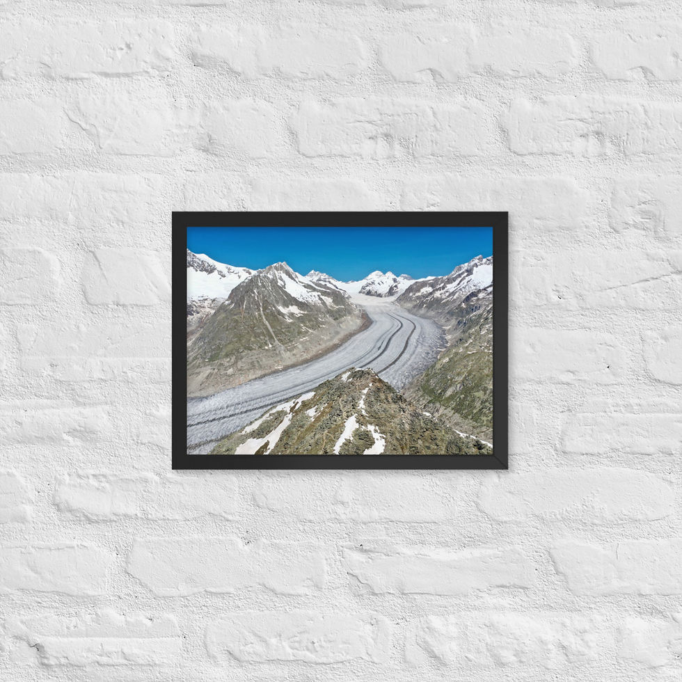 Thumbnail: Framed Poster - Aletsch Glacier, Valais, Switzerland