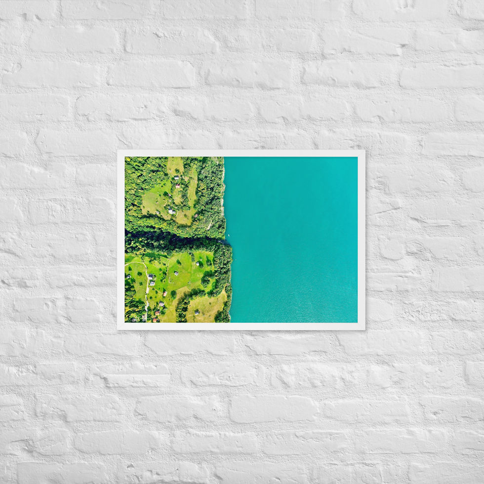 Thumbnail: Framed Poster - Walensee, St. Gallen, Switzerland